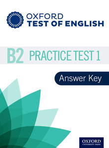 B2 Practice Test 1 OTE cover Answer Key