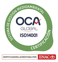 Logotipo de certificación OCA Global ISO14001