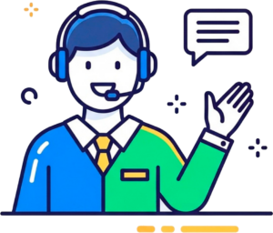 Persona atención al cliente en formato vectorial