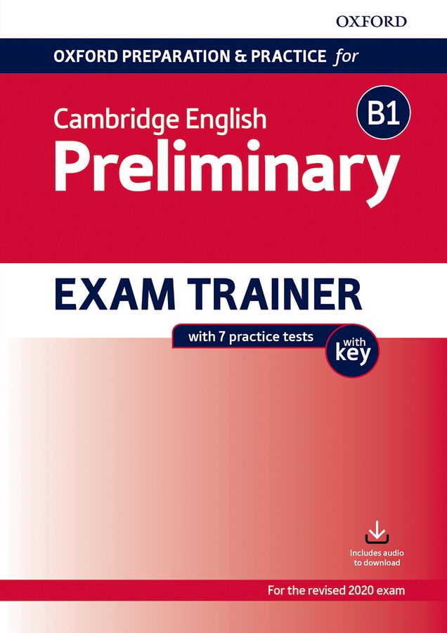 Portada del libro: Oxford Preparation and Practice for Cambridge English Preliminary Exam Trainer with Key